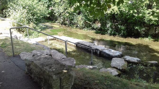 So könnte die Kneipp-Wassertretanlage einmal aussehen. Es wäre die erste an der Reutlinger Echaz.  FOTO: KNEIPPVEREIN