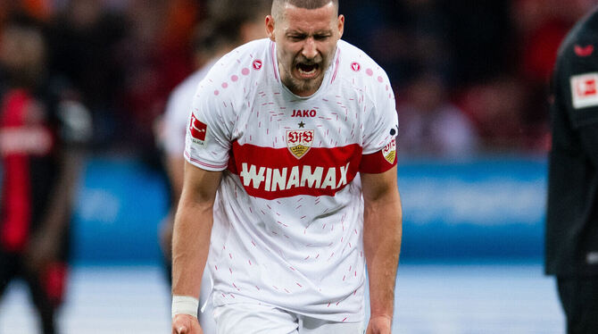 Kann es nicht fassen: VfB-Kapitän Waldemar Anton nach dem späten Gegentreffer gegen Bayer Leverkusen.
