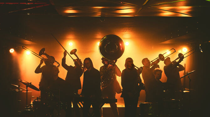 Volle Bläserpower: Die Gruppe Belinda Bones gibt beim Festival im Brauwerk Freistil Gas.