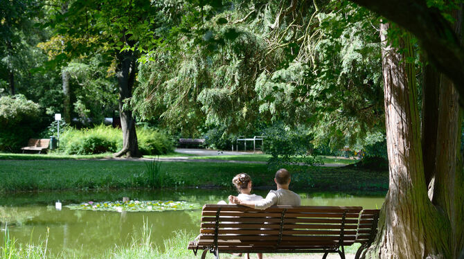 Entspannung im Stadtgarten:  Die grüne Lunge der Oststadt ist ein wichtiges Stück Naherholung für die Reutlinger.