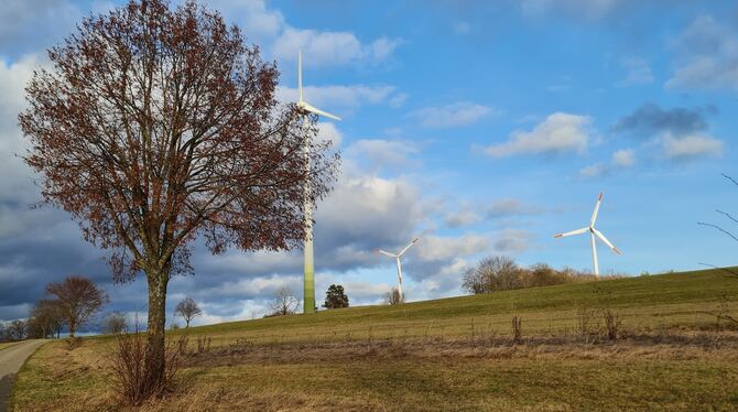 Die Windräder in Münsingen-Auingen wurden 1999 gebaut. Für die Energiewende sind unzählige weitere in der Region erforderlich.