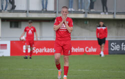 Enttäuschung und Trauer: Florian Krajinovic nach der 1:3-Niederlage beim FC Nöttingen. 