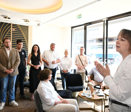 Die Christdemokraten feiern in der Alten Bank auch ihr Kreistagswahlergebnis.