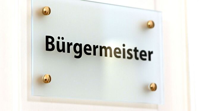 Schild Bürgermeister Schild Bürgermeister