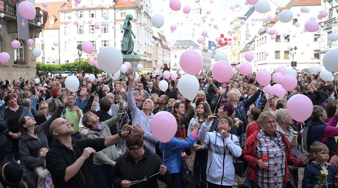 Trauerveranstaltung für getötete Valeriia