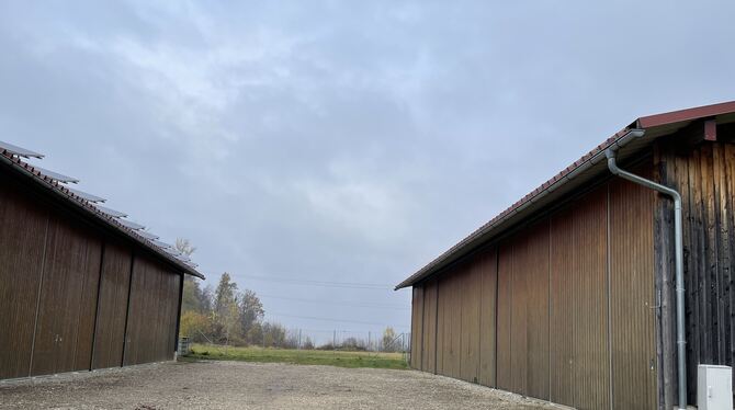 Schuppenanlage Eningen Auf dem Grundstück hinter den beiden Schuppen soll bald eine weitere Gemeinschafts-Schuppenanlage gebaut werden.