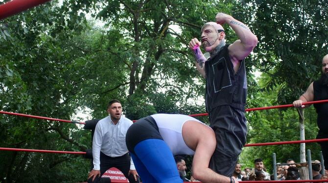 Gesittet geht es beim Wrestling nur selten zu.