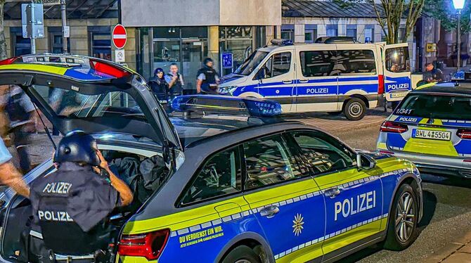 Großer Einsatz der Polizei in Weingarten