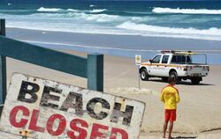 Ein 15 Kilometer langer Küstenstreifen wurde in Australien gesperrt. Foto: Dave Hunt