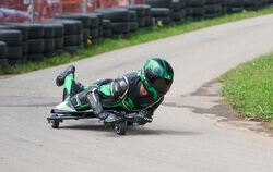 Voller Einsatz auf der anspruchsvollen Strecke.  FOTOS: SCHANZ
