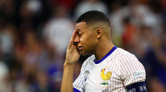 Auch Superstar Kylian Mbappé enttäuscht - wie das gesamte französische Team.