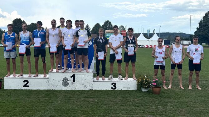 Zum vierten Mal in Folge erringt das Team der LG Steinlach-Zollern den baden-württembergischen Mannschaftsmeistertitel im Zehnka