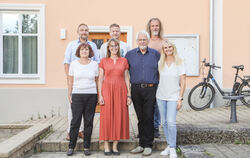 Der neue Bezirksgemeinderat von Reicheneck (hinten von links): Clemens Digel, Sascha Gerlach, Dieter Kehrer; (vorne von links):