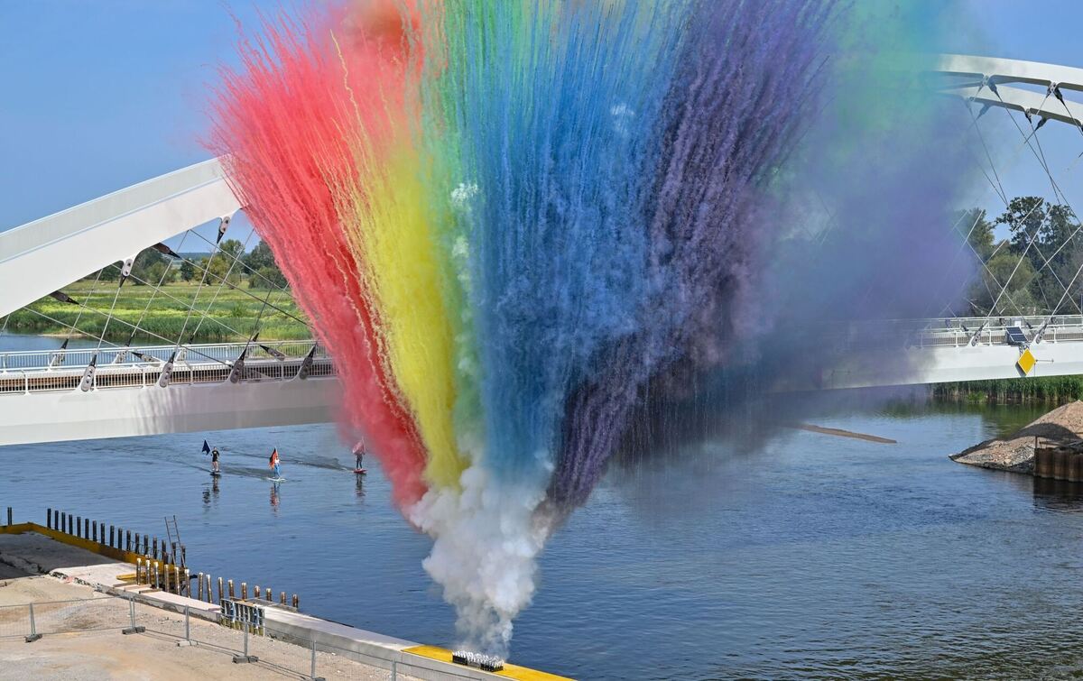 Eröffnung Zugbrücke zwischen Deutschland und Polen Eröffnung Zugbrücke zwischen Deutschland und Polen