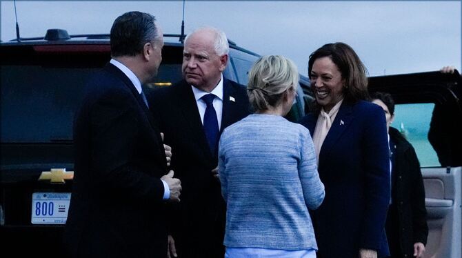 Wahlkampf in den USA - Harris Walz Wahlkampf in den USA - Harris Walz