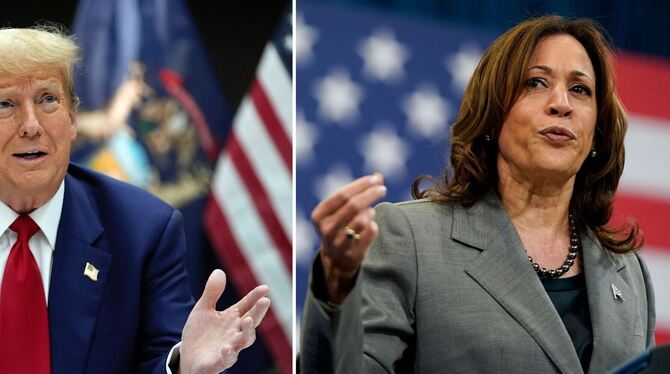 Wahlkampf in den USA - Trump - Harris Wahlkampf in den USA - Trump - Harris
