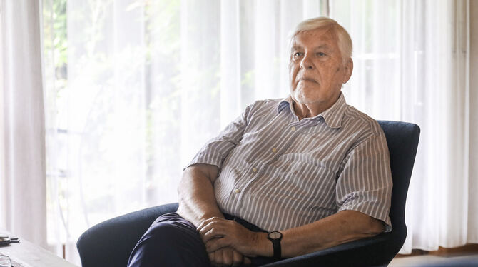 Christoph Barth erinnert sich an die Zeit mit Oskar Kalbfell im Gemeinderat.