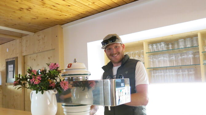 Tim Härter bewirtschaftet im dritten Jahr die Tübinger Hütte