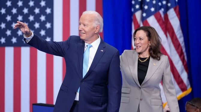 Wahlkampf in den USA - Biden und Harris in Maryland