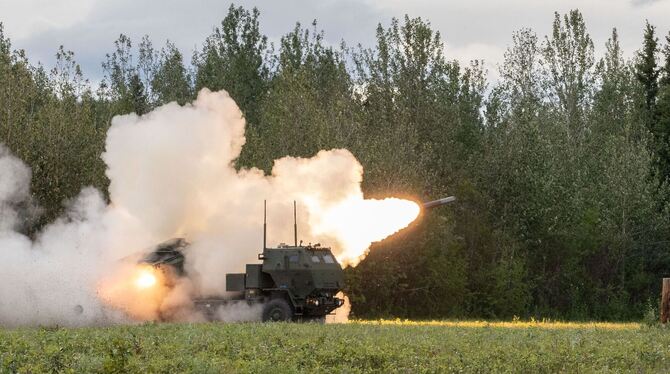 Mehrfachraketenwerfer Himars bei Arctic Defender 2024 Mehrfachraketenwerfer Himars bei Arctic Defender 2024