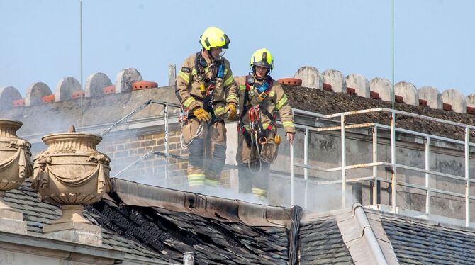 Brand im Somerset House in London Brand im Somerset House in London