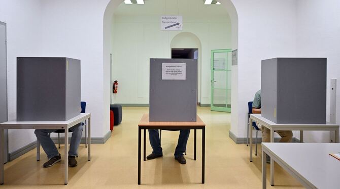 Landtagswahl Thüringen – Wahllokal