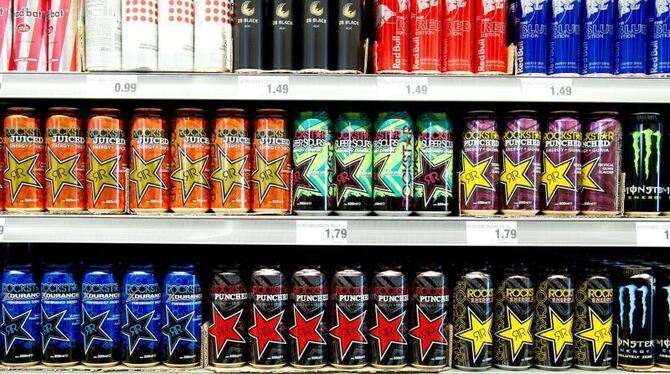 Energy Drinks im Getränkemarkt Energy Drinks im Getränkemarkt