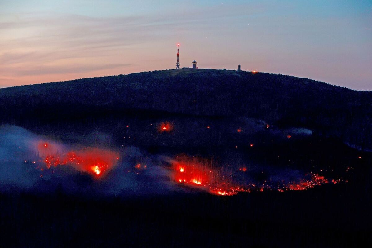 Weitere Entwicklung Großbrand am Brocken im Harz