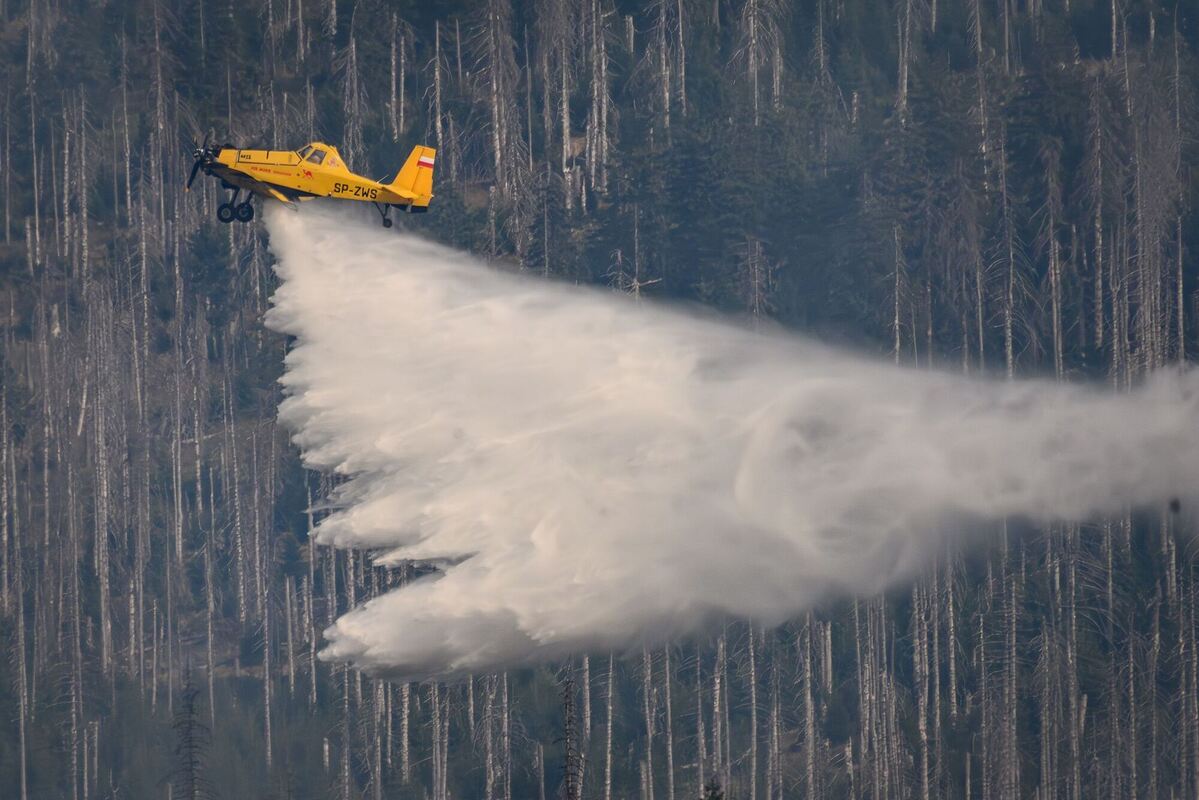 Großbrand am Brocken im Harz