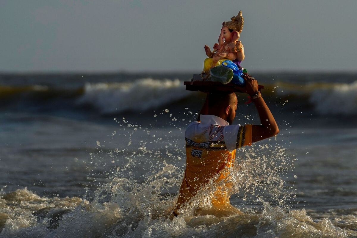 Ganesha Chaturthi-Fest in Indien