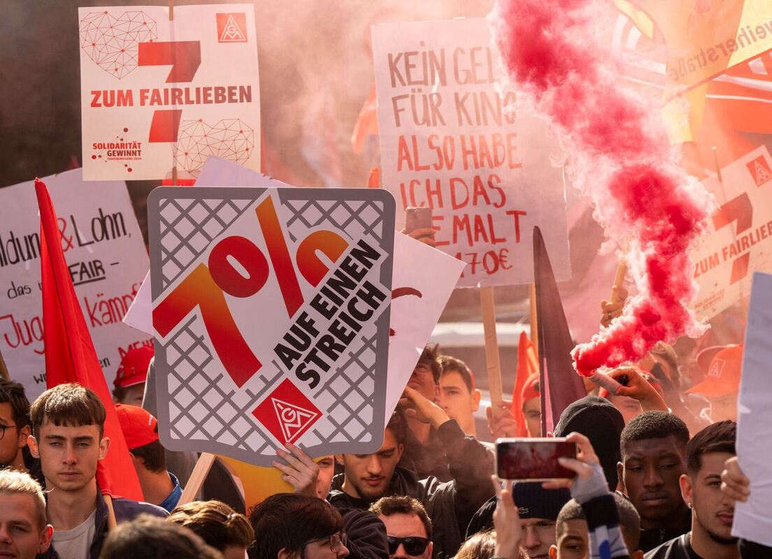 Auftakt Tarifverhandlungen IG Metall - Proteste