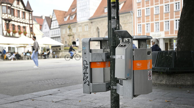 Auch die Mülleimer sollen ausgetauscht werden.