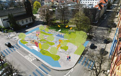 So könnte der umgestaltete Leonhardsplatz nach den Vorstellungen der ILOS aussehen.