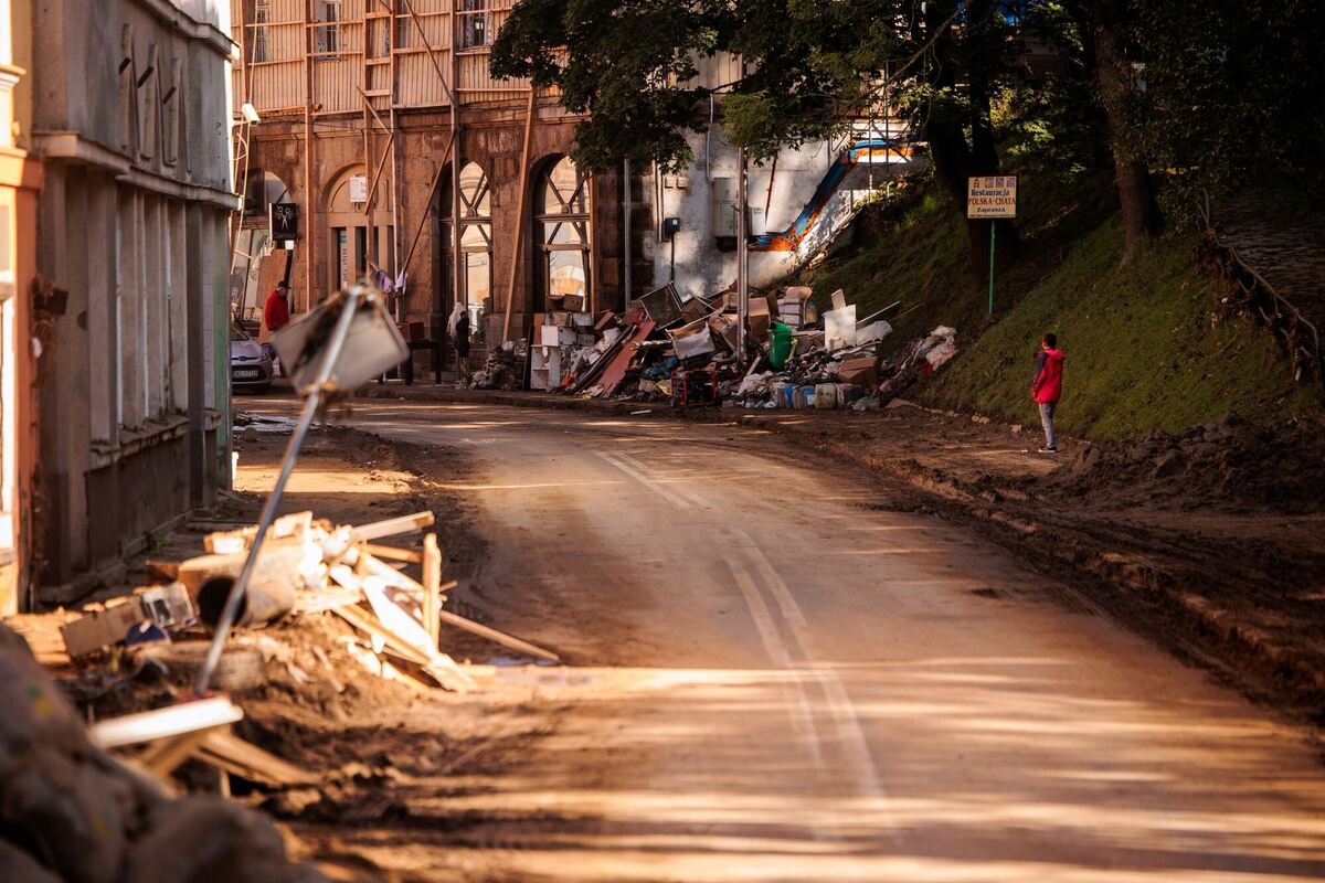 Nach den Unwettern in Polen