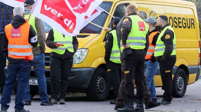Ganztägiger Streik bei Geldtransporten