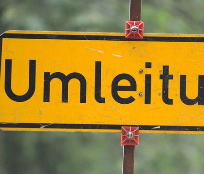 Straßensperrung - Symbolbild