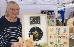 Bei Margrit Schnittchen gab es kreative Uhren zu kaufen.