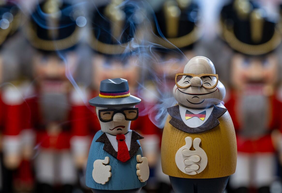 Honecker und Kohl als Räucherfiguren Honecker und Kohl als Räucherfiguren