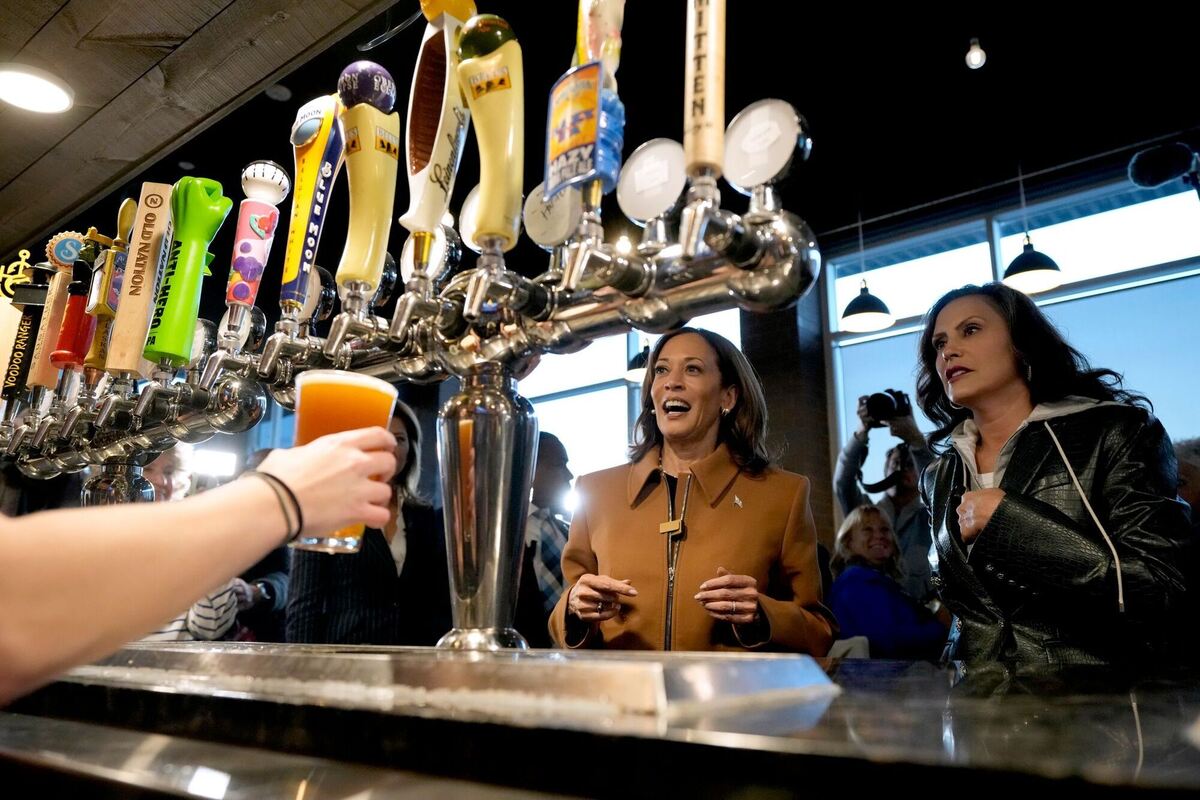 US-Wahlkampf - Kamala Harris in Michigan