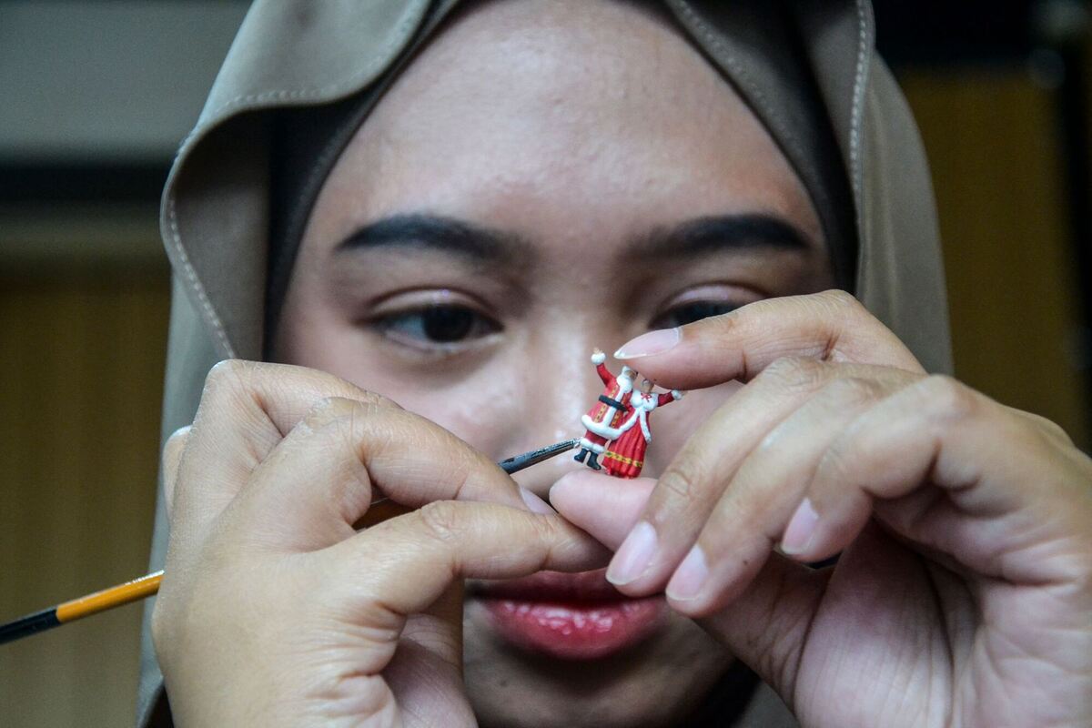 Weihnachtsfiguren in Indonesien