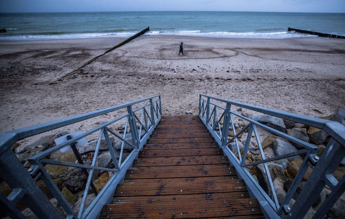 Trübes Wetter an der Ostseeküste