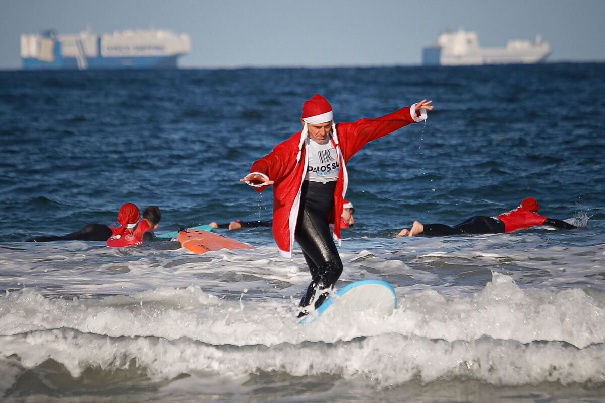 Weihnachtssurfen in Spanien