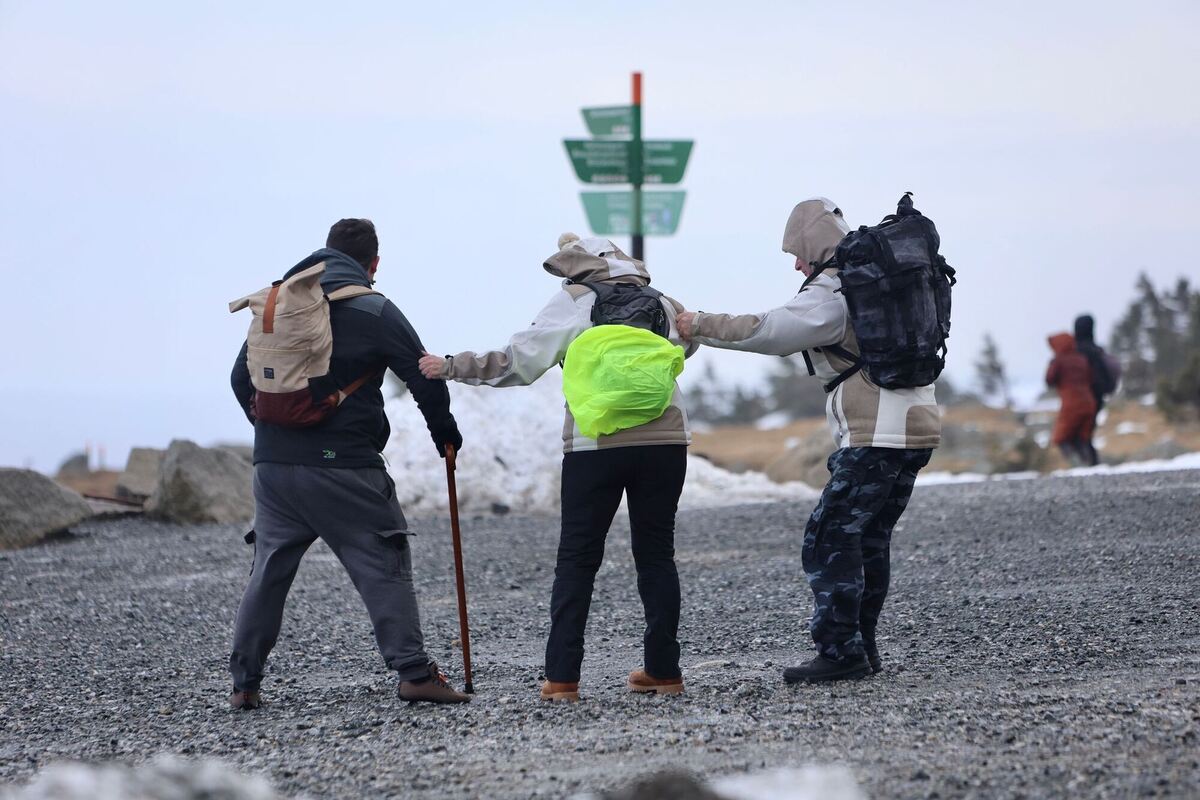 Orkanböen auf dem Brocken Orkanböen auf dem Brocken