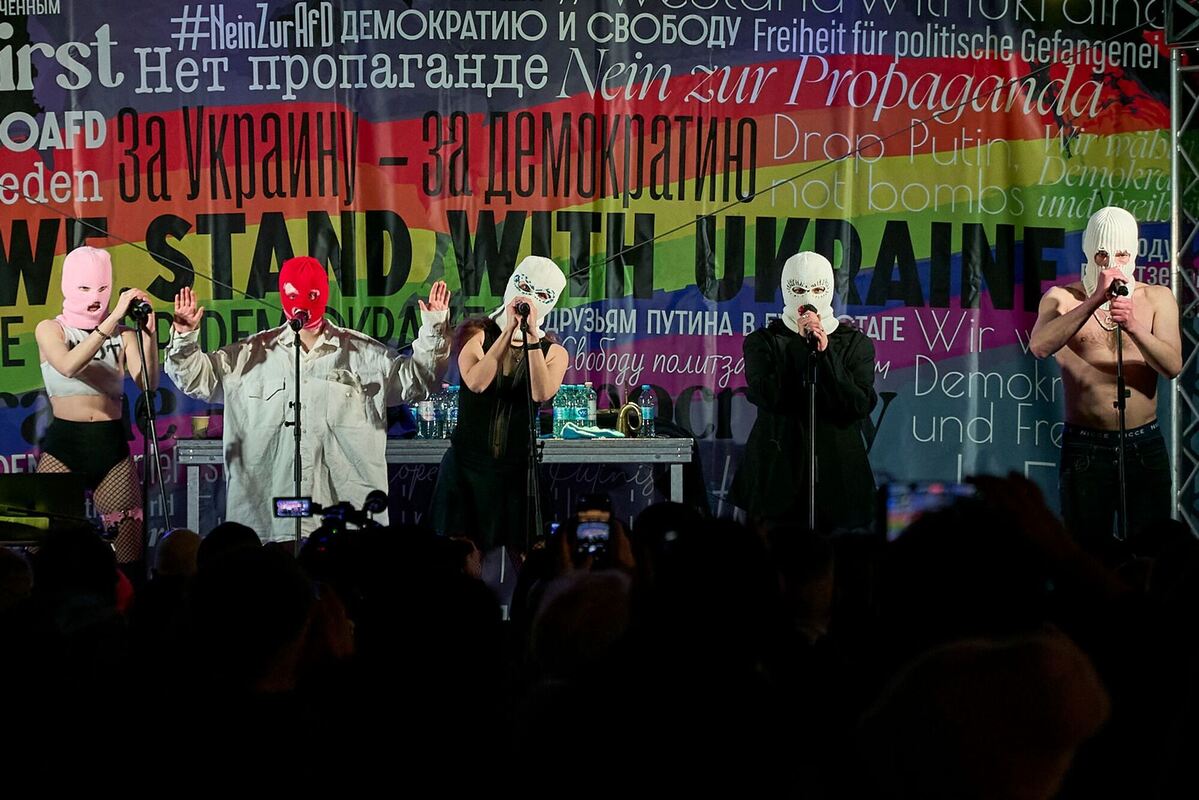 Konzert der Band Pussy Riot