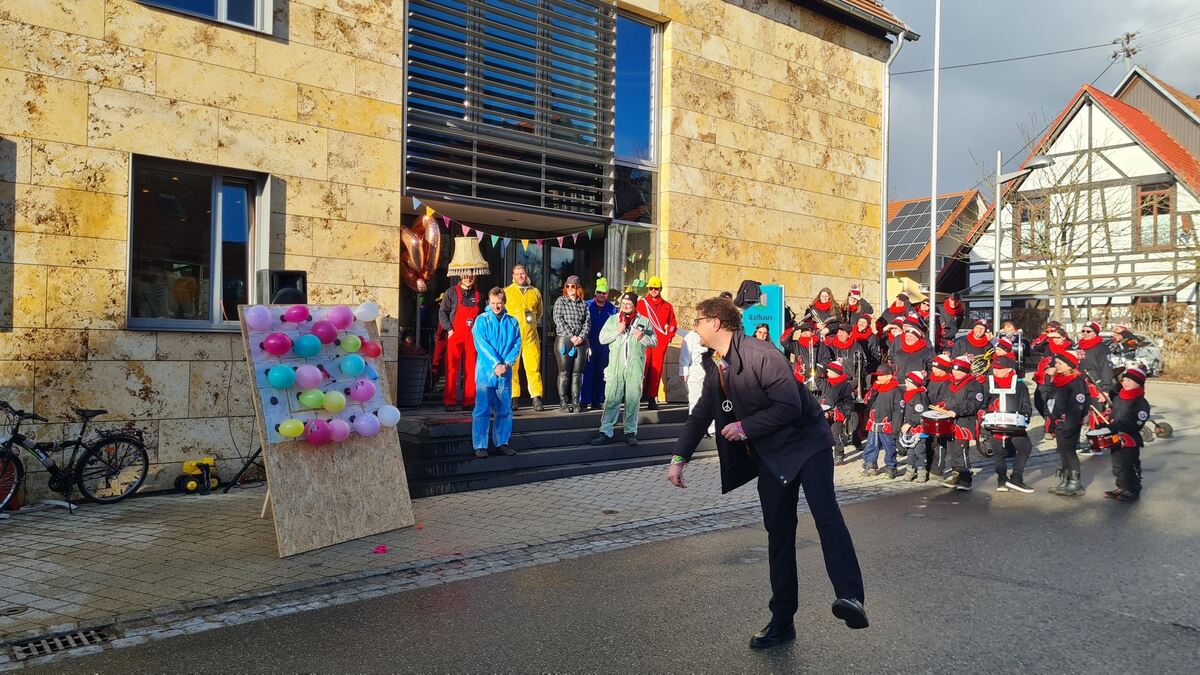 Rathaussturm in Hohenstein.