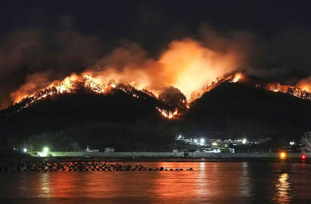 Waldbrand in Japan