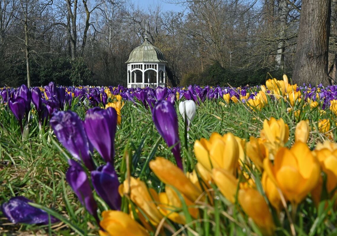 Frühlingshaftes Wetter in Leipzig