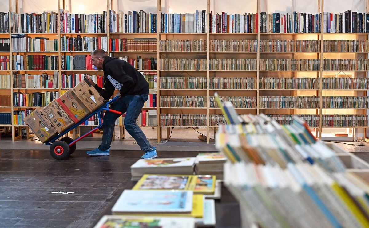 Leipziger Buchmesse - Vor der Eröffnung Leipziger Buchmesse - Vor der Eröffnung