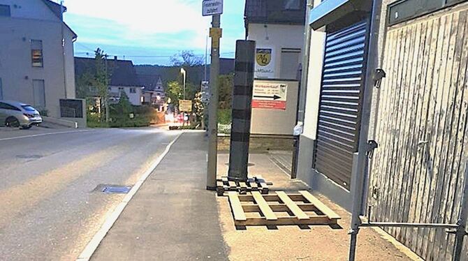 So sah die Blitzer-Attrappe aus, die vor etwa einem Jahr in der viel befahrenen Riedericher Straße in Mittelstadt stand. Dann ha