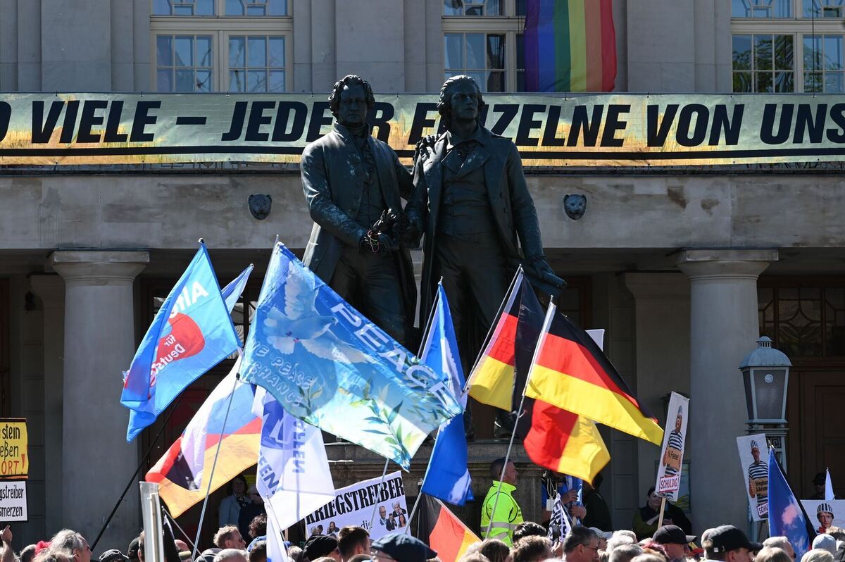 Demo »Gemeinsam für Deutschland«  - Weimar